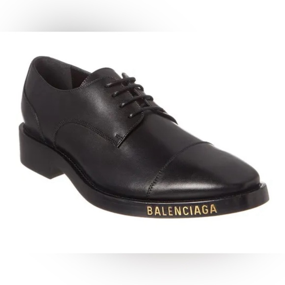 BALENCIAGA LOGO DERBY SHOE - Picture 1 of 15